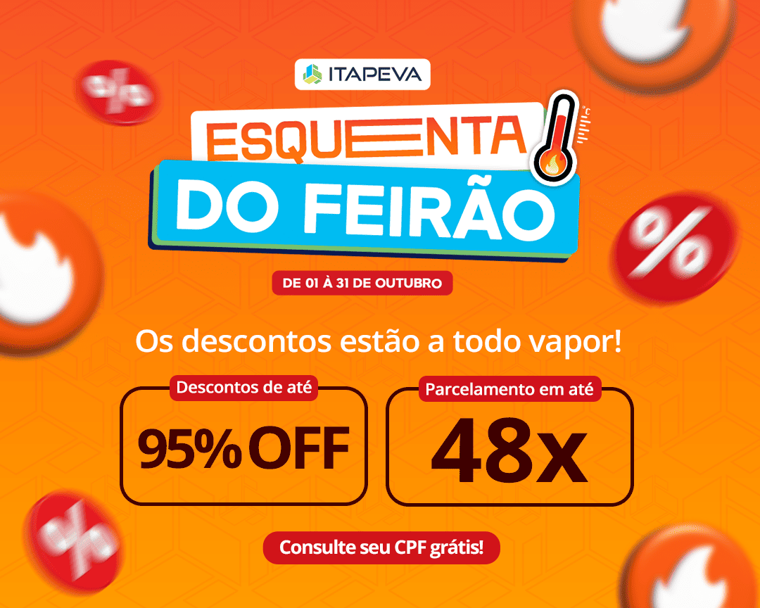 Mutirão negocia Itapeva: até 95% de desconto ou parcelamento de até 48x na sua dívida. Consulte seu CPF de graça.
